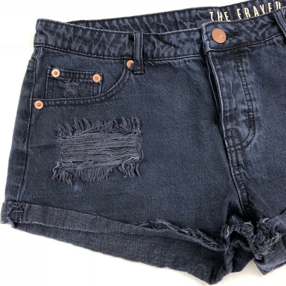 Cotton On Pants - Cotton On The Frayed Mid Rise Distressed Shorts